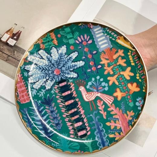 【一家店专属】【出口餐具尾单-福利专场】欧美设计款系列字母餐盘/菱格圆盘等【CJ22】 商品图12