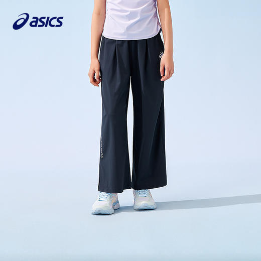 ASICS/亚瑟士童装25年夏季新款女童吸湿速干运动宽松阔腿梭织长裤 商品图1