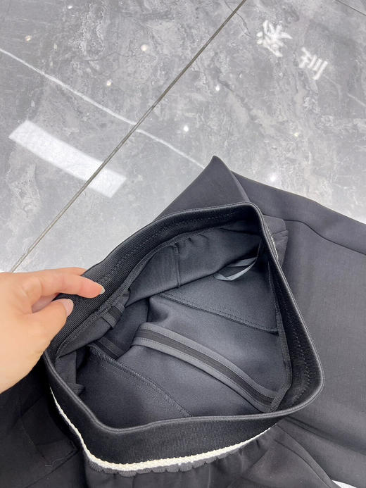 新款时尚松紧腰字母宽松显瘦阔腿直筒休闲裤 商品图13