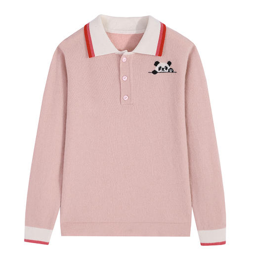 🎁【满赠活动】MOKA莫卡·奇趣萌宠系列-POLO领三粒纽扣套头衫 商品图8