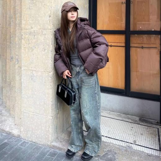 秋冬短款云朵泡芙羽绒服 | 90白鸭绒填充 轻盈保暖蓬松 不显臃肿 防风防水 经典百搭 商品图5