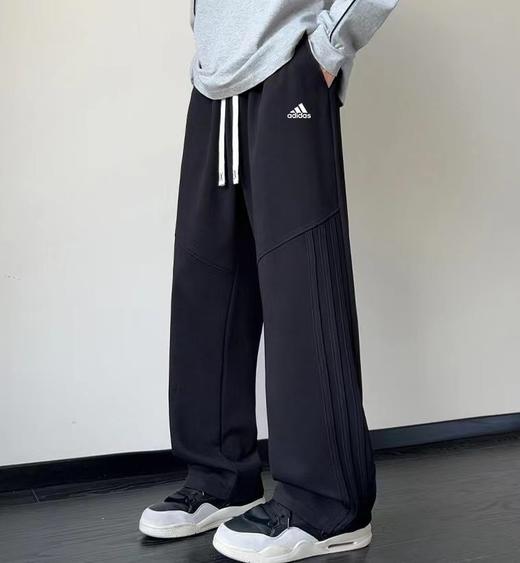 D121028新款高品质加绒季休闲裤设计感运动裤 商品图2