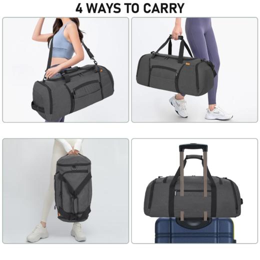美国 TORIBIO 大容量行李包 健身瑜伽包 带独立鞋仓和干湿分离口袋 53升容量 商品图4