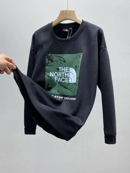 D121003秋冬季新款男女情侣针织加绒款圆领卫衣 商品图7