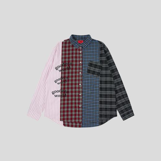 GOODBAI GOODEES 新款拼接长袖衬衫 商品图1