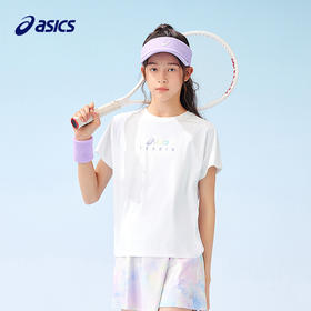 ASICS/亚瑟士儿童25年夏季新款女童廓形吸湿速干凉感渐变短袖T恤