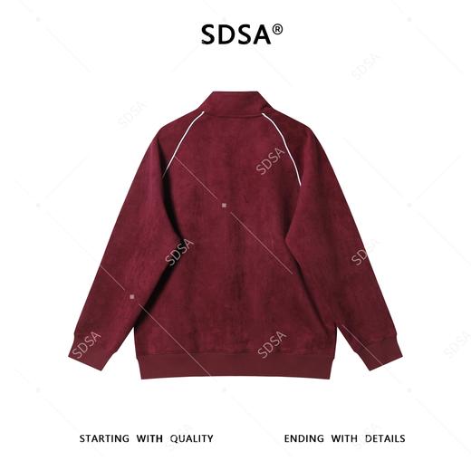 WT228SDSA男士秋冬新款痞帅男装潮牌拉条绒面拉链立领卫衣百搭时尚上衣 商品图4