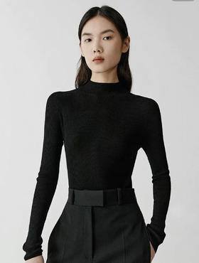 外贸代工厂出！ 秋冬内搭天花板 小禾绵羊毛半高领针织打底衫