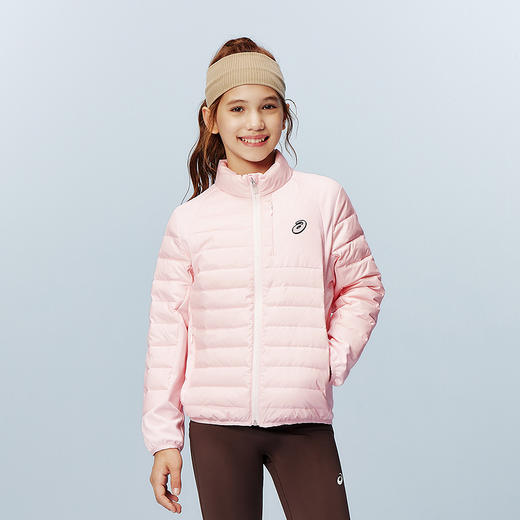 ASICS/亚瑟士儿童25年新款拼接弹力羽绒外套轻量保暖百搭防泼水 商品图6
