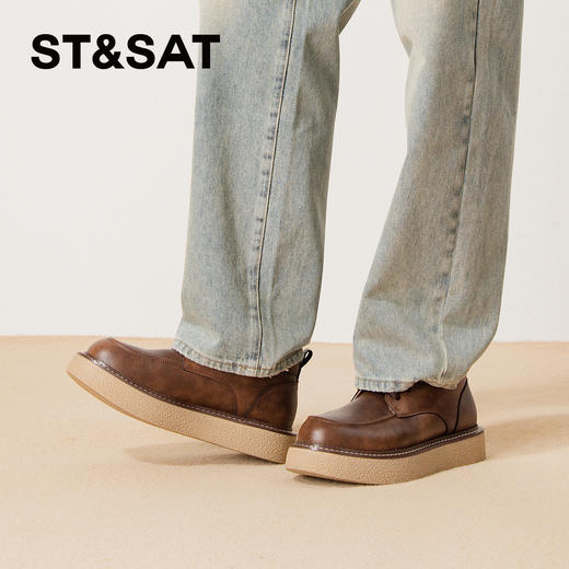 星期六男士都市型格复古短靴SSD4126014 商品图4