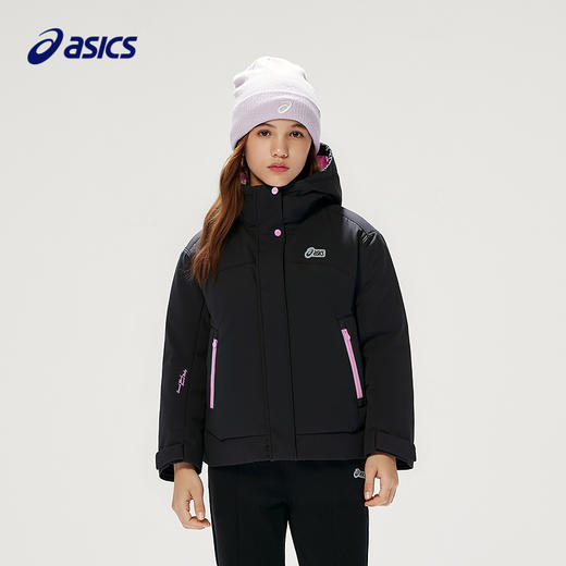 ASICS/亚瑟士儿童25年女童宽松短款版型冲锋羽绒服保暖防风透湿 商品图1