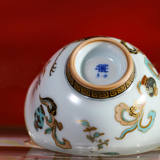 问鼎汝瓷鼎峰系列凤凰纹（月白精工复刻款雨尘杯） 商品图4