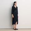 EITIE爱特爱V领腰封结合褶裥设计层次感简约大气礼服8577204 商品缩略图1