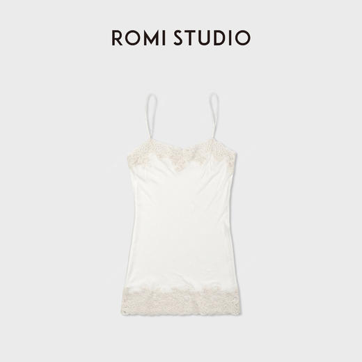 ROMI STUDIO“精致居家”100%匹马棉柔软丝滑蕾丝边吊带 RWDRSU1514 商品图3
