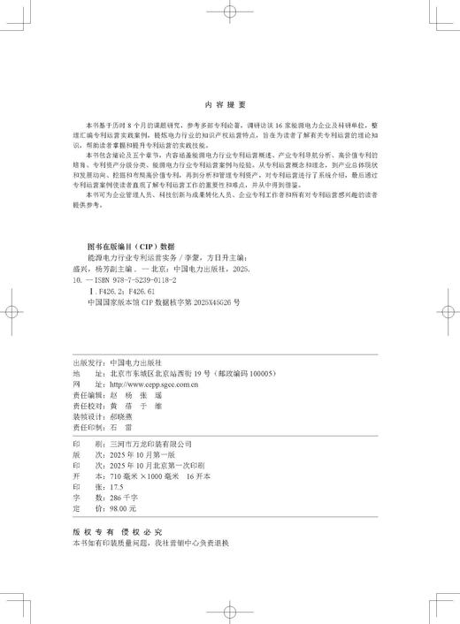 能源电力行业专利运营实务 商品图2