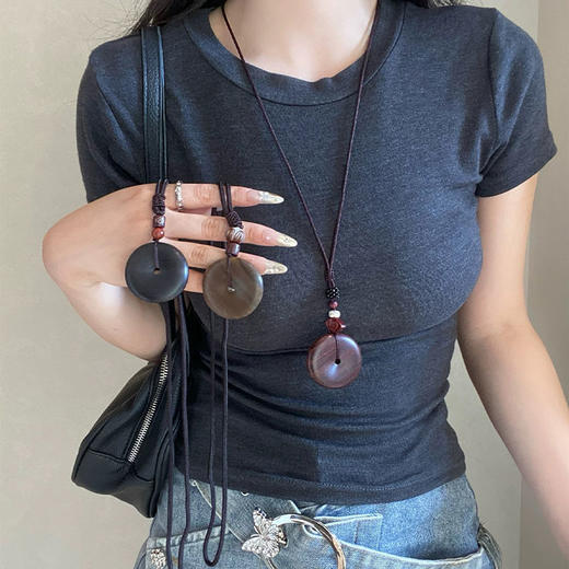 国风平安扣吊坠新中式项链-纪念日百货门店同款168046643 商品图3