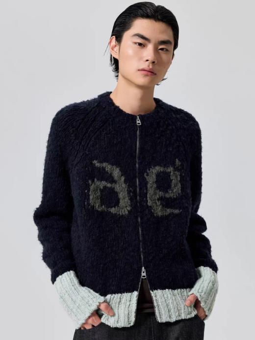 Simple Project/M25201/撞色数字羊毛拉链毛衣 商品图1