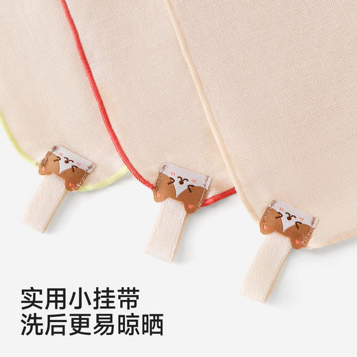 【商场同款】英氏婴幼儿手帕纯棉小方巾双层纱布巾手绢3条装新款 商品图3