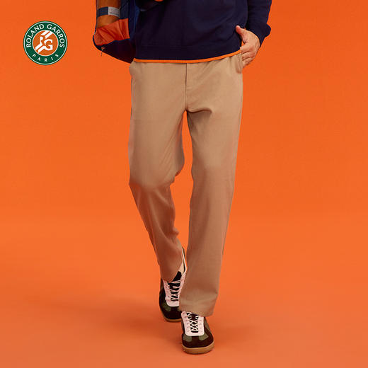 罗兰加洛斯法网休闲裤商务长裤男春秋新款梭织长款直筒裤网球服 商品图3