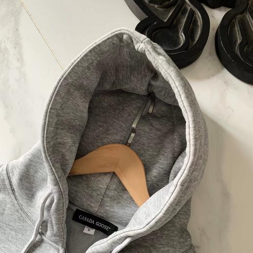 D121001男士全拉链银狐绒柔软舒适连帽卫衣外套 商品图8