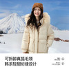【12/10新品3.8折】熙世界真狐狸毛领连帽羽绒服2025冬装新款女时尚90白鸭绒保暖外套 商品缩略图1