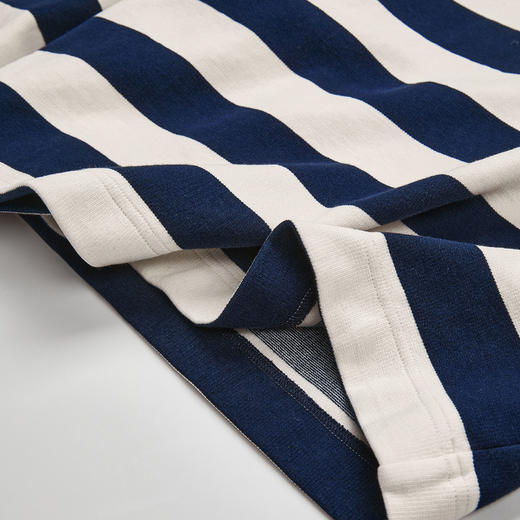 ROMI STUDIO“随性复古”全棉条纹撞色Polo领灯芯绒长袖 RWCASU6577 商品图4