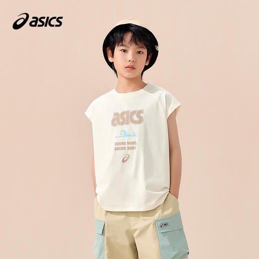ASICS/亚瑟士童装25年夏季新款男童吸湿速干运动日式凉感T恤短袖 商品图1