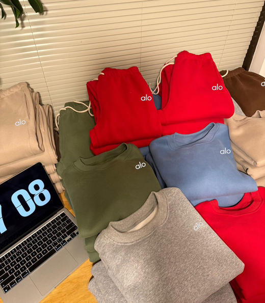 alo加绒加厚卫衣卫裤套装 商品图9