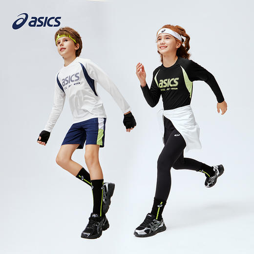 ASICS/亚瑟士儿童26年新款圆领网眼透气球衣风T恤插肩袖吸湿排汗 商品图4