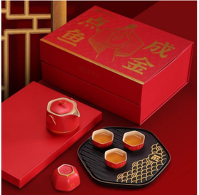 ᴬ五拾缘点鱼成金茶具套装WSY-KF01