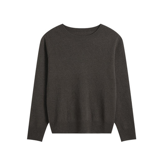 秋冬BI备！2025山羊绒羊毛基础时尚打底衫女圆领内搭长袖针织衫！ 商品图4