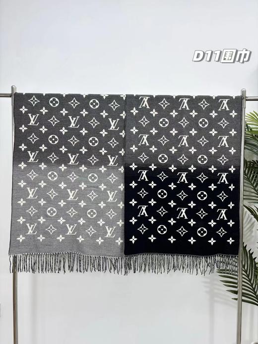 D121008羊绒围巾情侣款可双面佩戴舒适亲肤围巾 商品图12