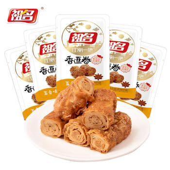 祖名 香逗卷五香味500g 休闲零食解馋小吃豆卷卤味豆干即食小包装宵夜 /休闲食品 /豆干/素食零食 /豆制品 商品图5