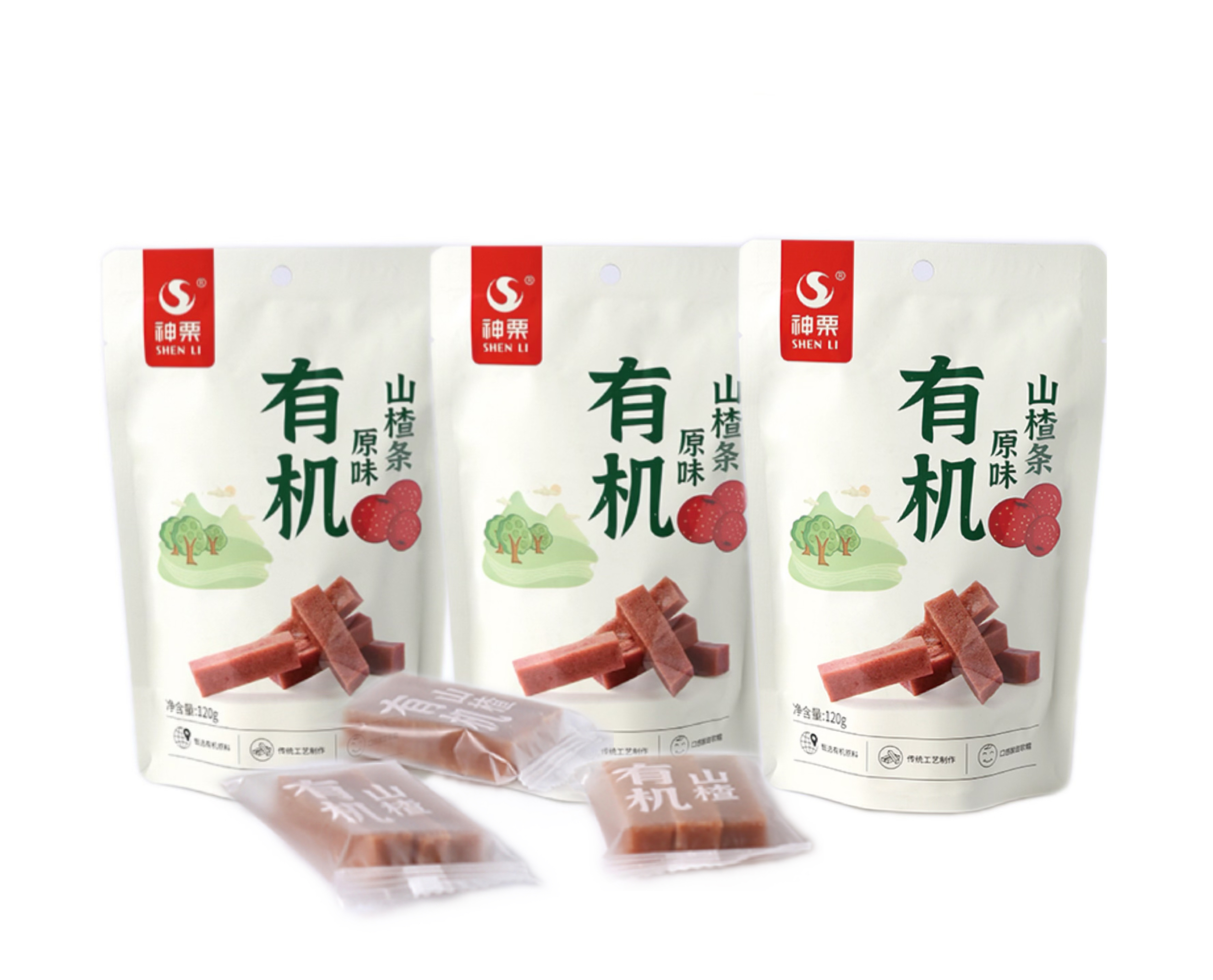 3袋  有机原味/蓝莓山楂条 120g/袋*3  A-5585（效期26-11）