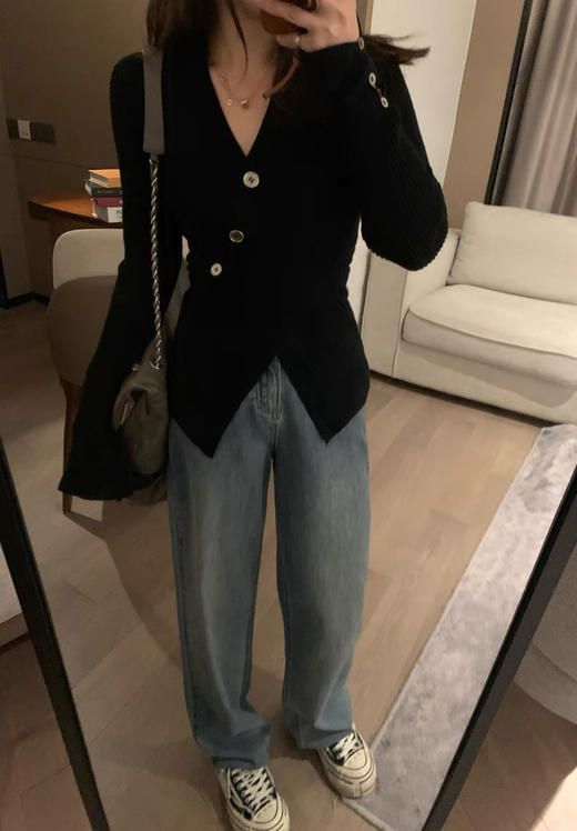 <曾小咸推荐>不规则交叉针织衫 日常129.99 立减60 前600单秒杀69.99！！【预售款，预计3-15天发货】 商品图8