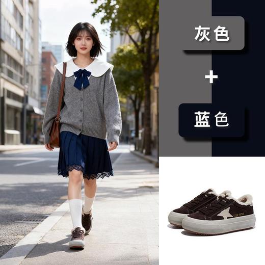 头层牛皮小白鞋女2025冬季新款平底加绒保暖板鞋休闲百搭豹纹女鞋 商品图1