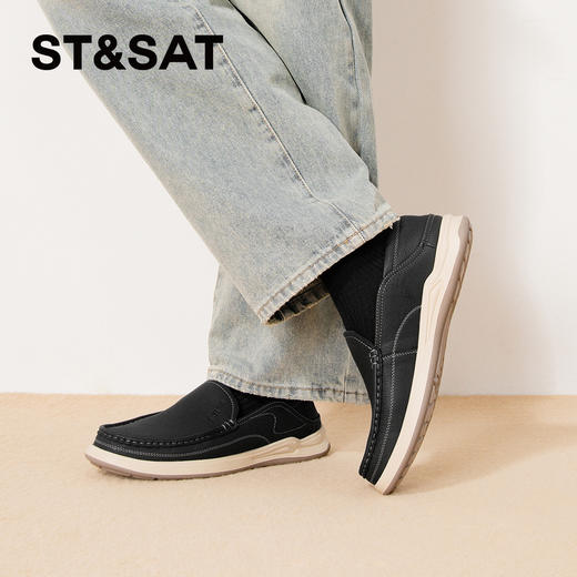 星期六男士商务风百搭休闲皮鞋SSD3121018 商品图1