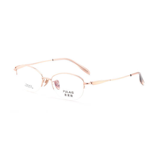 普莱斯光学镜框D3030  经典半框 半钛材质 舒适鼻托 稳固桩头 复古休闲 三色可选 商品图0