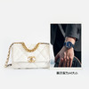 【95新】CHANEL香奈儿19BAGAS1160B0338610601小号白色金扣19BAG单肩手提斜挎包女士 171125NJS01 商品缩略图10