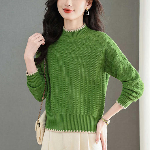 宽松短款针织衫漂亮，洋气打底衫时髦时尚毛衣CC-101-98629 商品图2