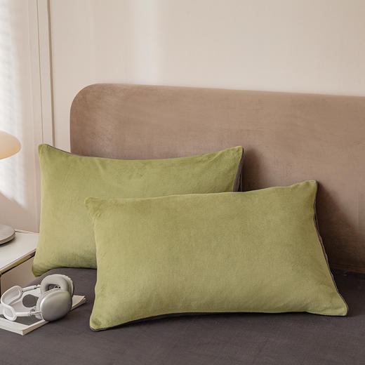 【品牌直发】加倍生活 A类素色双拼牛奶绒四件套 200g牛奶绒面料 12色可选 商品图4