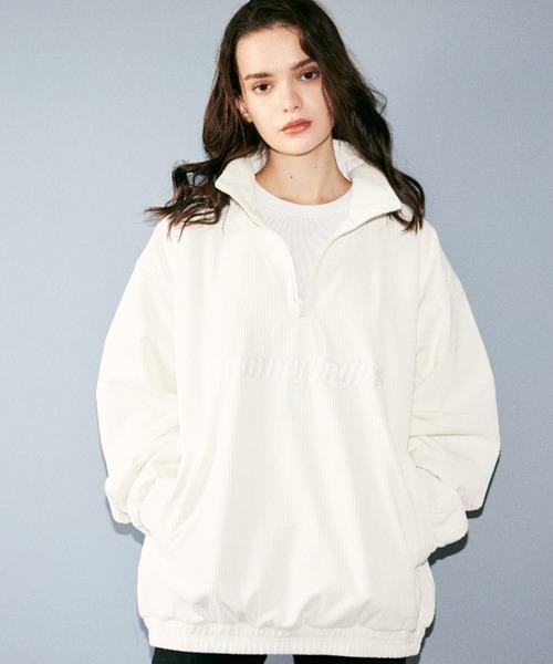 T.H 元单 宽松灯芯绒半拉链夹克 WT942 商品图1