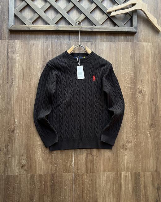 高品质啦夫劳伦 polo经典款绞花编结棉质针织衫 套头针织毛衣 男女同款 商品图4