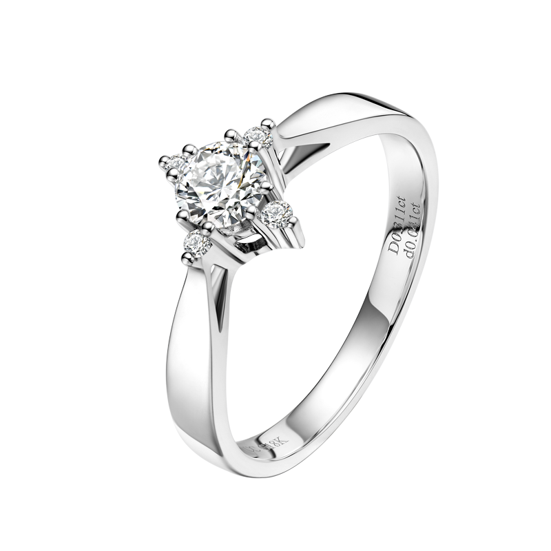 ［东方爱意］18K金钻石戒指#闪亮