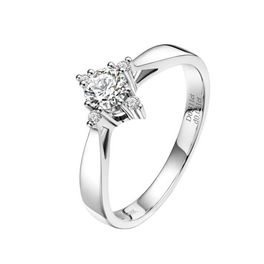 ［东方爱意］18K金钻石戒指#闪亮 商品图0