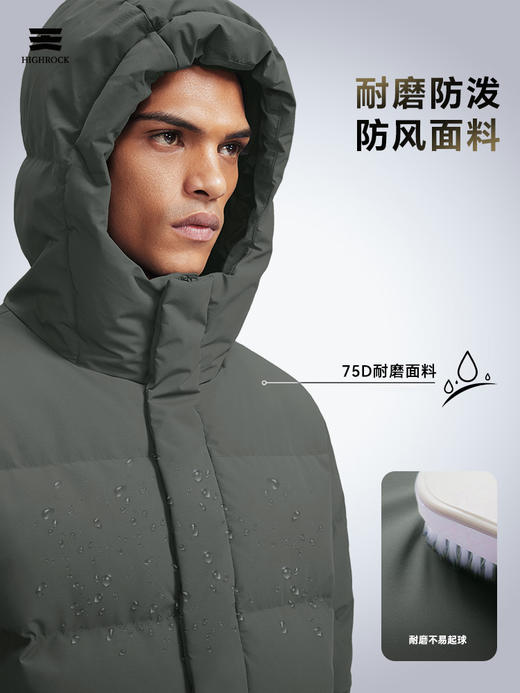 【双12秒杀仅限今天！】天石新款鹅绒服  男女同款加厚 冬季户外连帽东北严寒保暖羽绒服V058 商品图6