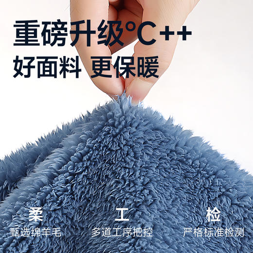 双面德绒【新款DSK】大依优型大码男装双面绒卫衣上衣立领宽松加肥加大长袖保暖 商品图2