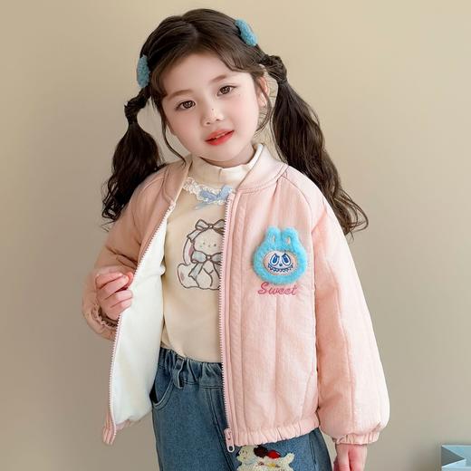 童洛萌拉布布加绒加厚棉服外套冬新款儿童韩版卡通百搭棉服棉袄80-130 商品图2