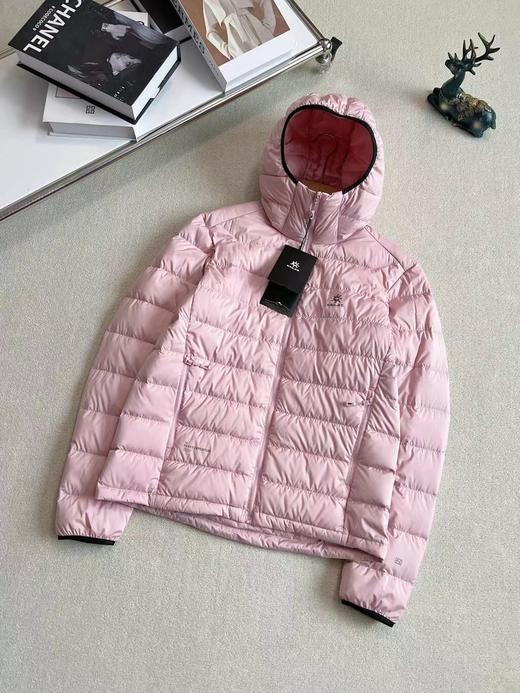 D121013冬季男女户外旅行蓬松保暖连帽轻薄羽绒服 商品图4