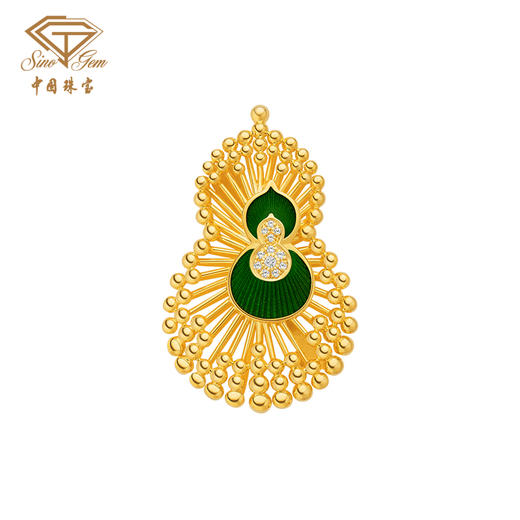 「美好金-藏福」s925银葫芦胸针 精致时尚高级感轻奢别针 商品图0